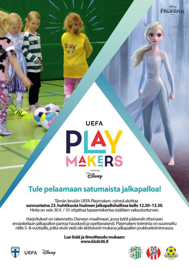 Kevään UEFA Playmakers -ryhmä aloittaa pian Iisalmessa – ilmoittaudu nyt!