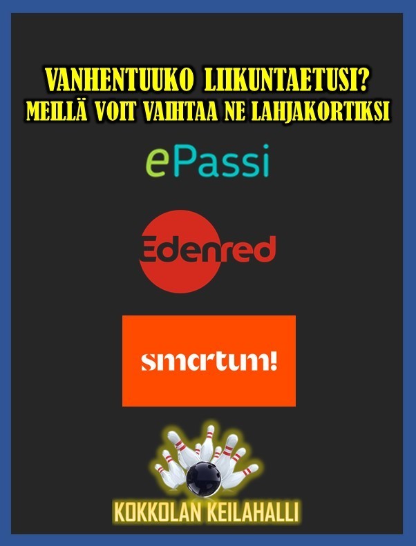 Muista käyttää vanhentuvat liikuntaedut!