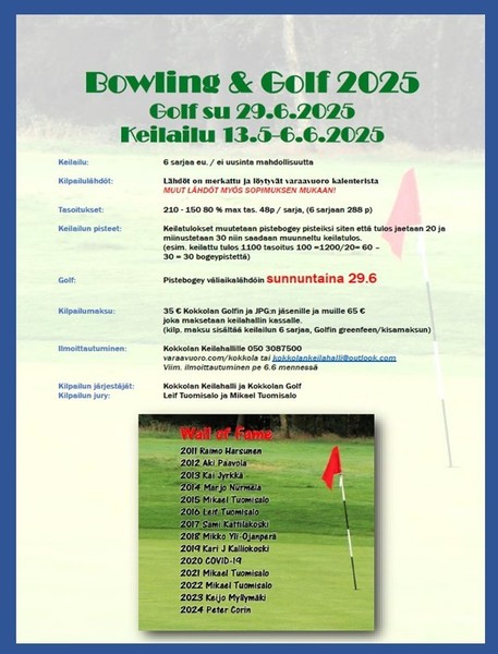 Bowling & Golf 2025