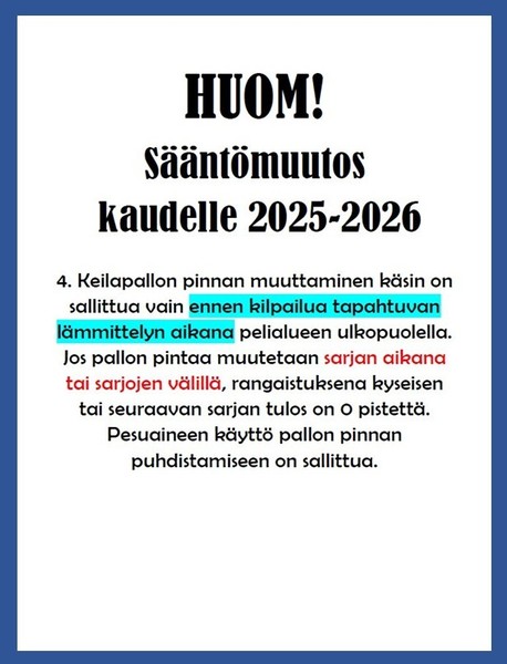 Sääntömuutos