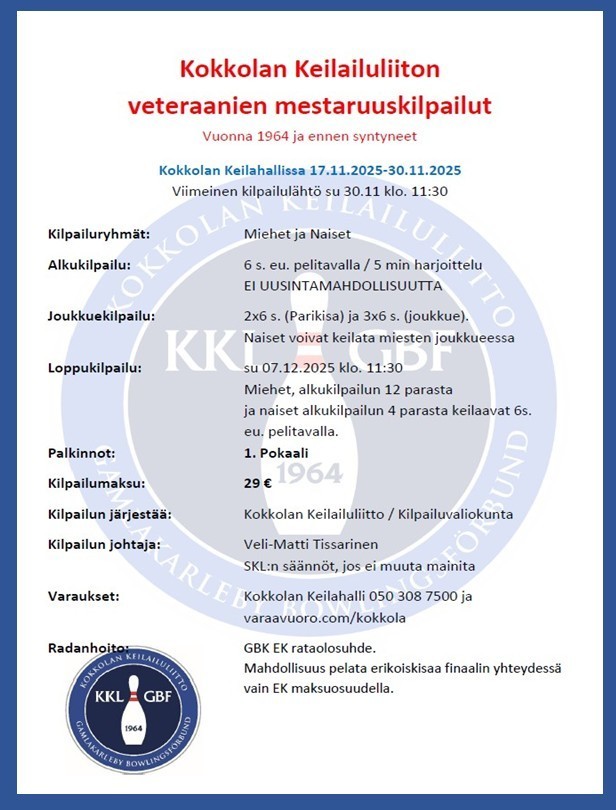 Kokkolan veteraanien mestaruus