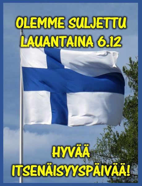 Hyvää Itsenäisyyspäivää!