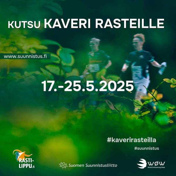 Kutsu kaveri rasteille-tapahtuma  Maanantairasteilla 19.5.