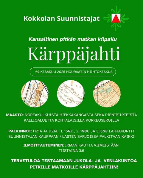 Kärppäjahti ja Kompassi-cupin 3. osatapahtuma  la 7.6. 