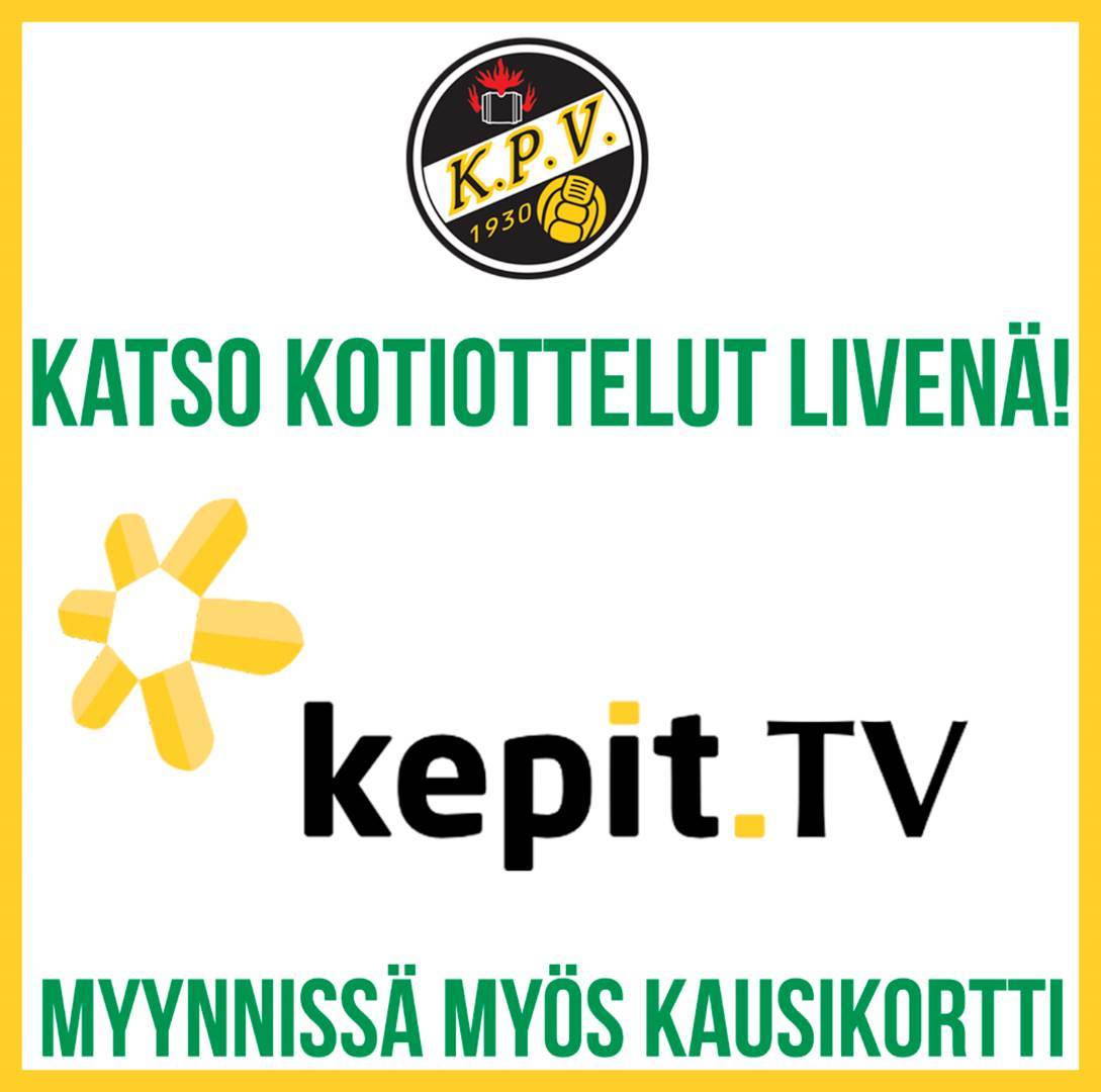 KPV:n kotiottelut LIVE-lähetyksinä!