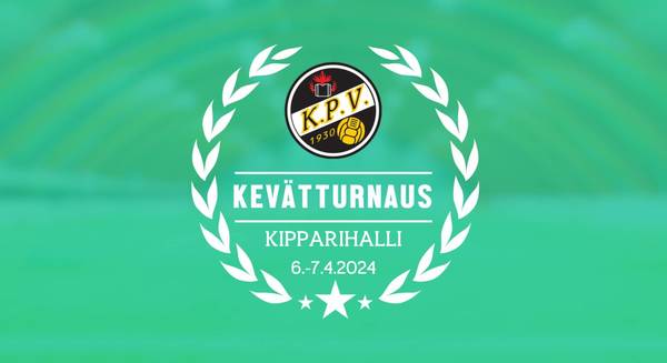 KPV Kevätturnaus pelataan Kipparihallissa 6.-7.4.