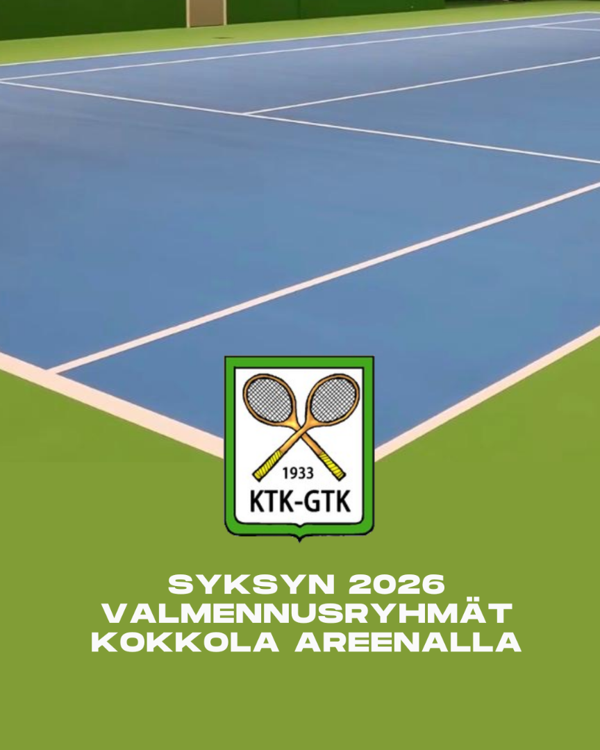 Syksyn 2026 valmennusryhmät Kokkola Areenalla