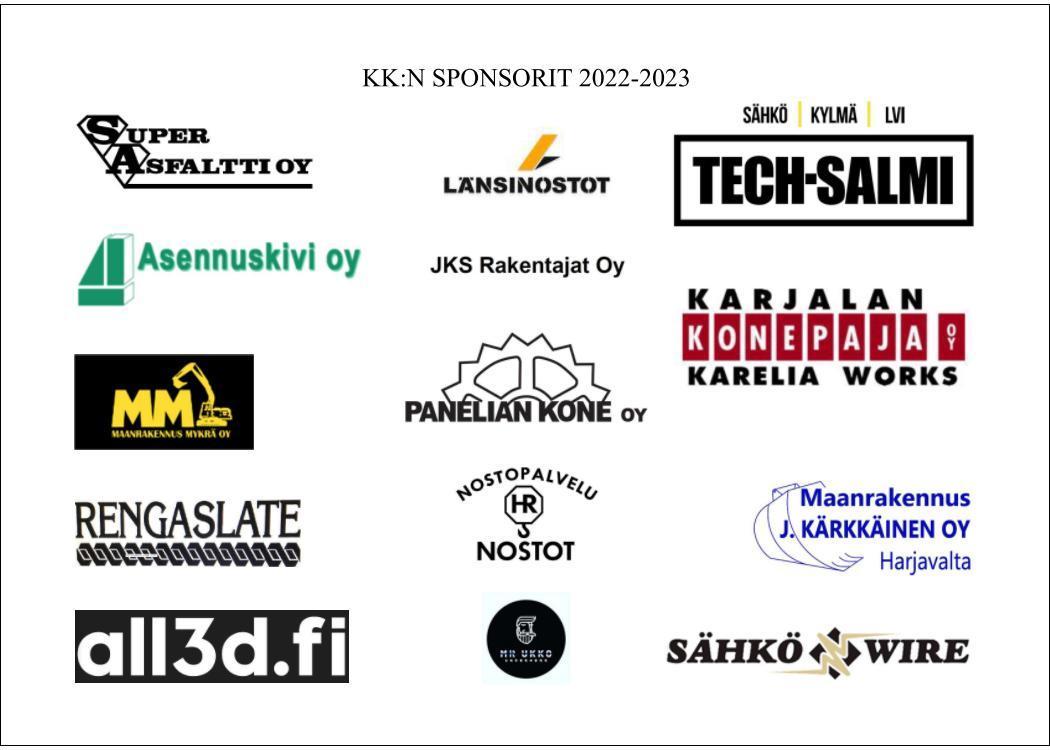 Kiekkokoulun sponsorit 2022-2023