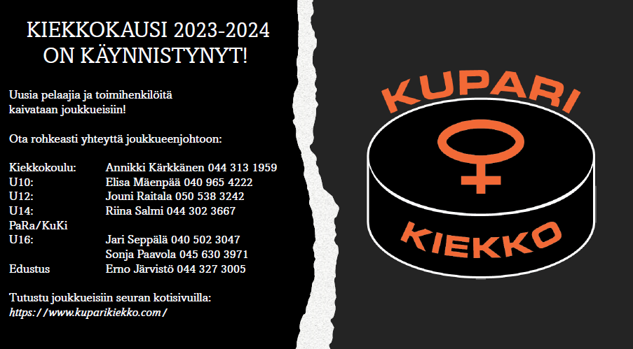 KIEKKOKAUSI 2023-2024 ON KÄYNNISTYNYT!
