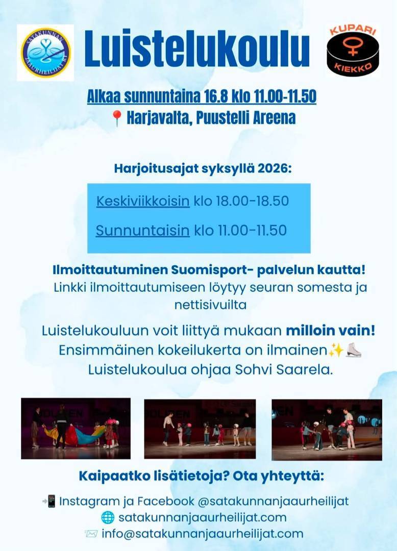 Luistelukoulu 2026-2027