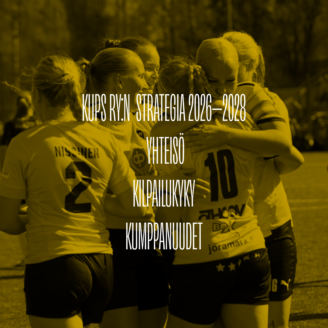 KuPS ry:n uusi strategia 2026–2028 on julkaistu –   Yhteisö, kilpailukyky ja kumppanuudet edellä