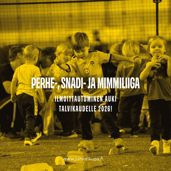 Perhe-, Snadi- ja Mimmiliigan talvikausi 2026 alkaa tammikuun lopussa