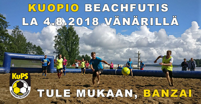 Kuopio Beachfutis ilmoittautuminen avattu, Banzai