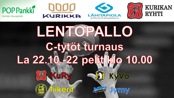 Lentopallo C-tytöt turnaus monnarilla 22.10.-22