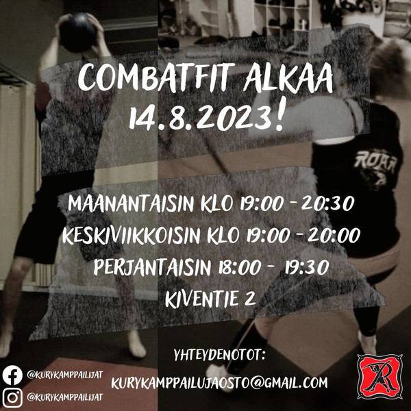 Combatfit alkaa 14.8.2023