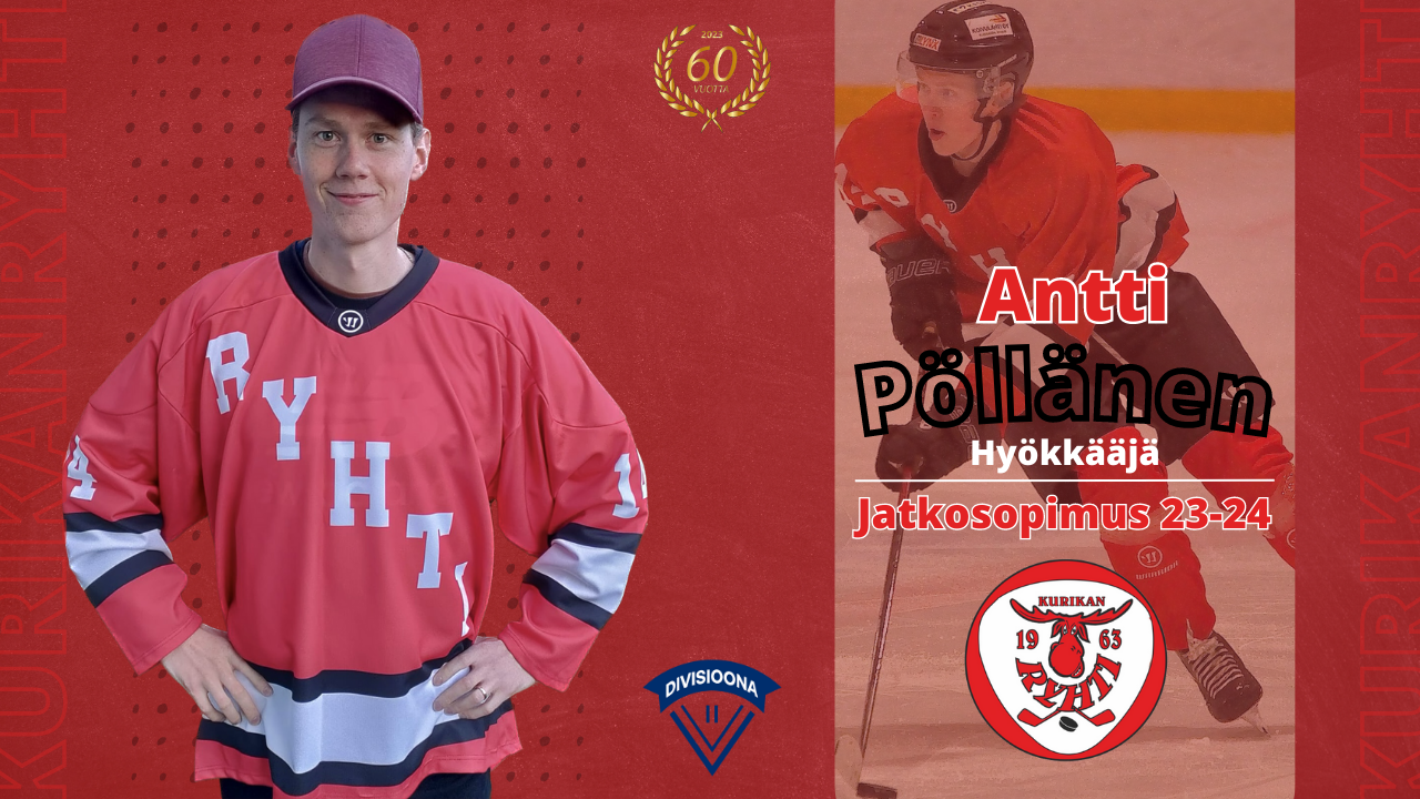 Antti Pöllänen jatkaa Hirvi-paidassa! 