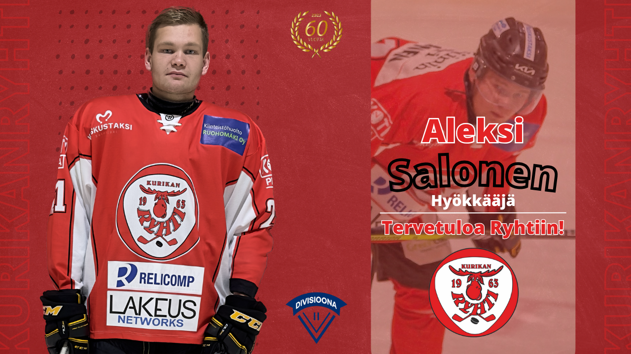Aleksi Salonen siirtyy Kurikan Ryhtiin! 