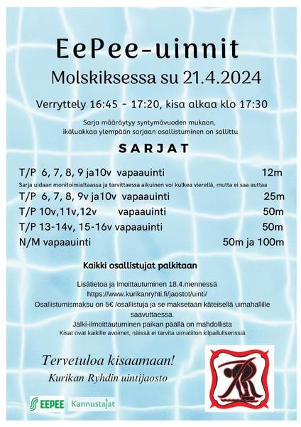 Eepee-uinnit Molskiksessa 21.4.