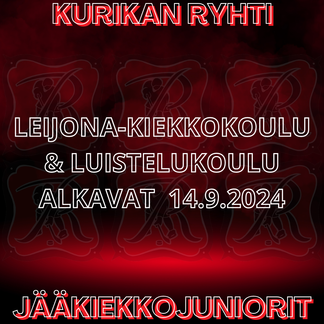 Leijona-kiekkokoulu & Luistelukoulu alkavat 14.9.2024