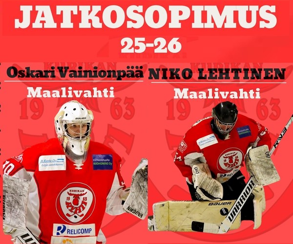 Maalivahtitrio Hanka, Vainionpää & Lehtinen jatkaa Ryhdissa