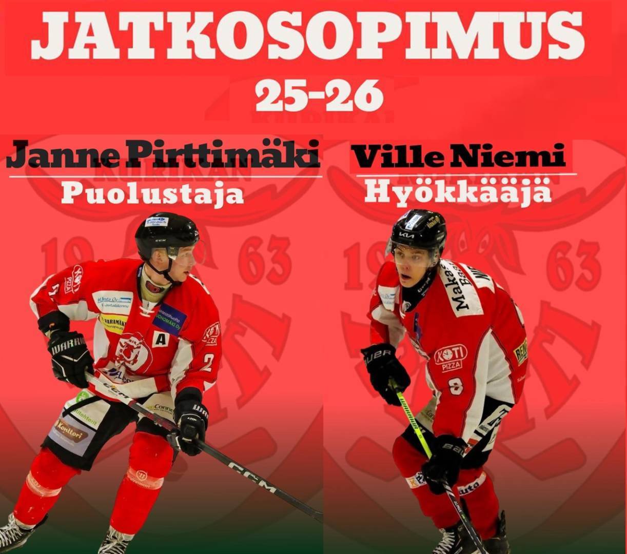 Ryhti kiinnitti Niemen ja Pirttimäen ensi kaudeksi