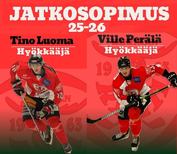 ​Perälälle ja Luomalle jatkosopimus!