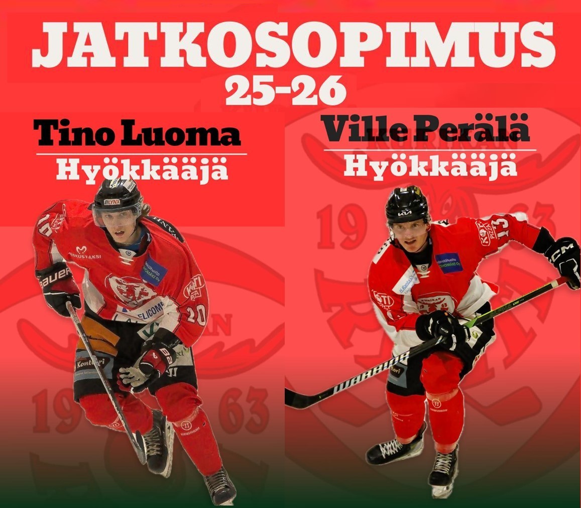 ​Perälälle ja Luomalle jatkosopimus!