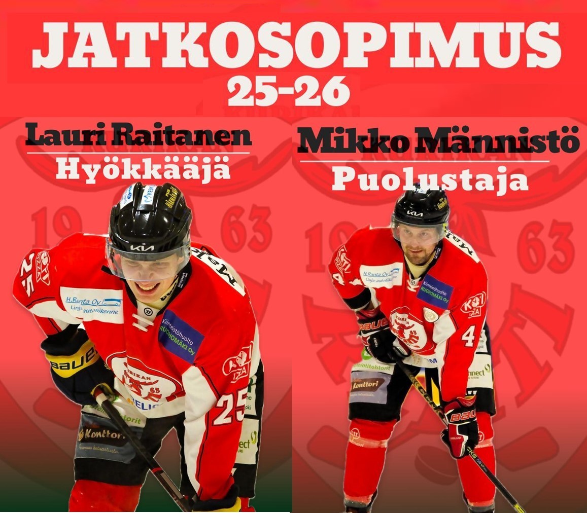 ​Männistö vahvistaa puolustusta, Raitanen hyökkäystä
