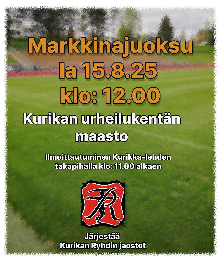 Markkinajuoksu la 15.8.25 klo: 12.00