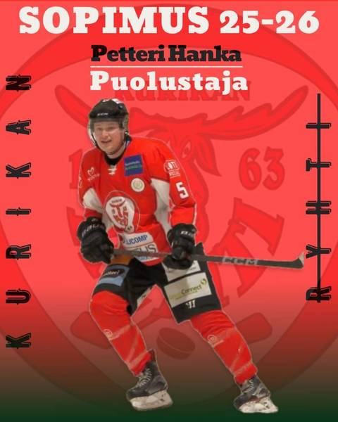 Petteri Hanka palaa edustuksen riveihin