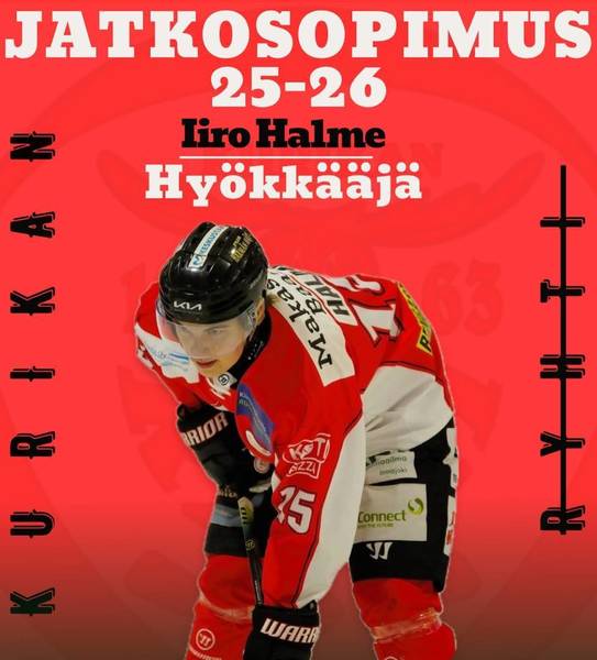 Iiro Halme jatkaa Ryhdissä