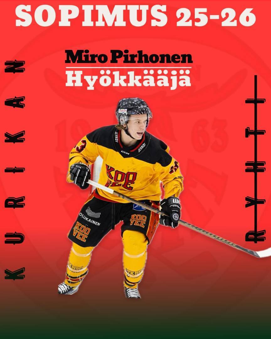 Miro Pirhonen siirtyy Ryhtiin