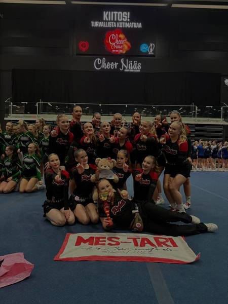 Cheerleadingin avauskilpailuista menestystä Ryhtiin!
