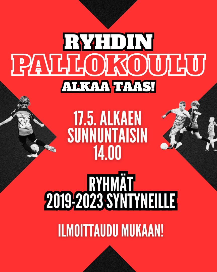 Pallokoulu alkaa 17.5