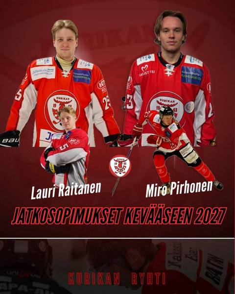 ​Raitanen ja Pirhonen jatkosopimuksiin
