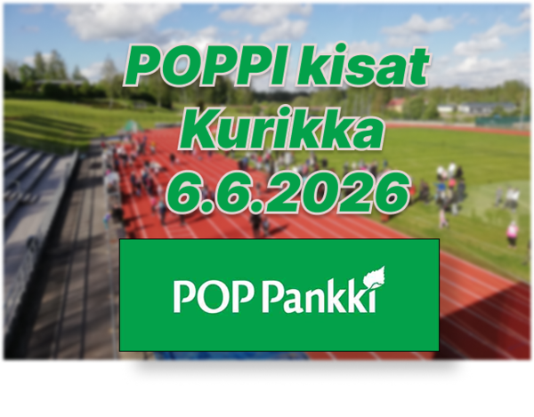 POPPI-Kisat Kurikka 6.6.2026 tulokset