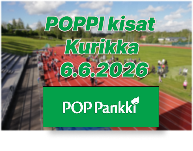 POPPI-Kisat Kurikka 6.6.2026 tulokset