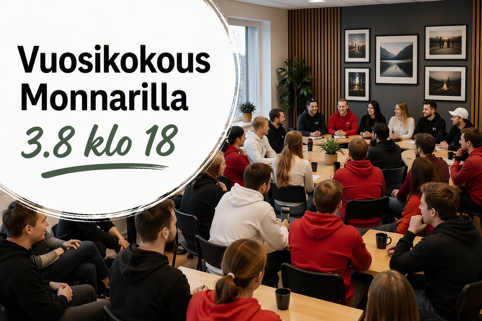 Vuosikokous Monnarilla 3.8
