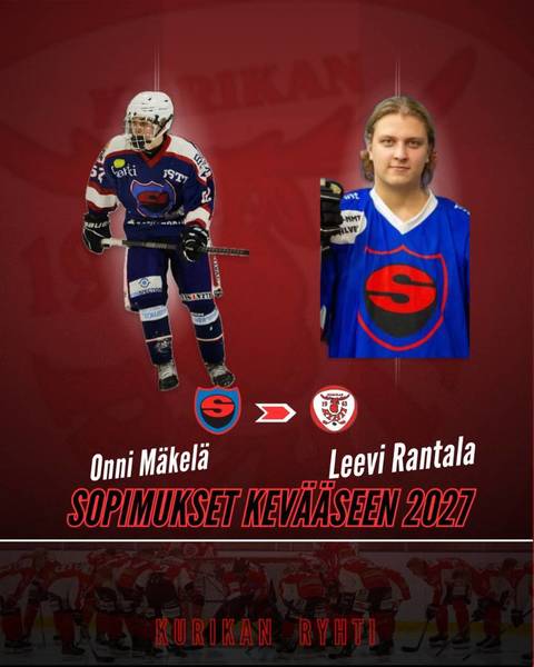 ​Onni Mäkelä ja Leevi Rantala liittyvät hirvimiehistöön