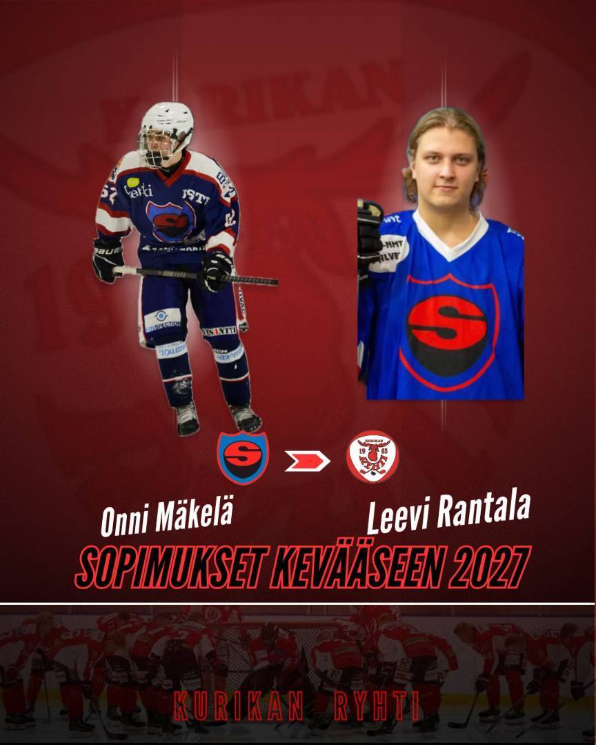 Onni Mäkelä ja Leevi Rantala liittyvät hirvimiehistöön