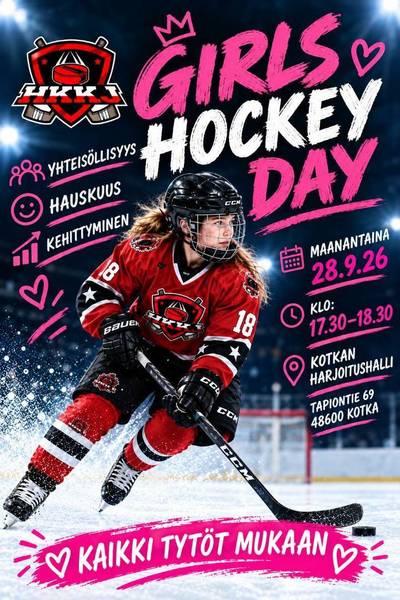 Girls Hockey Day-tapahtuma 28.9.2026!