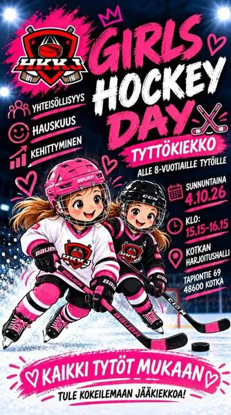 Girls Hockey Day-tapahtuma saa jatkoa 4.10.2026!