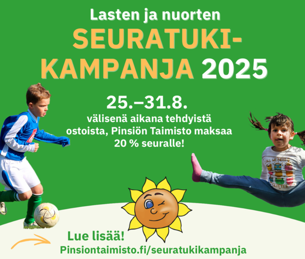 Pinsiön Taimiston seuratukikampanja 
