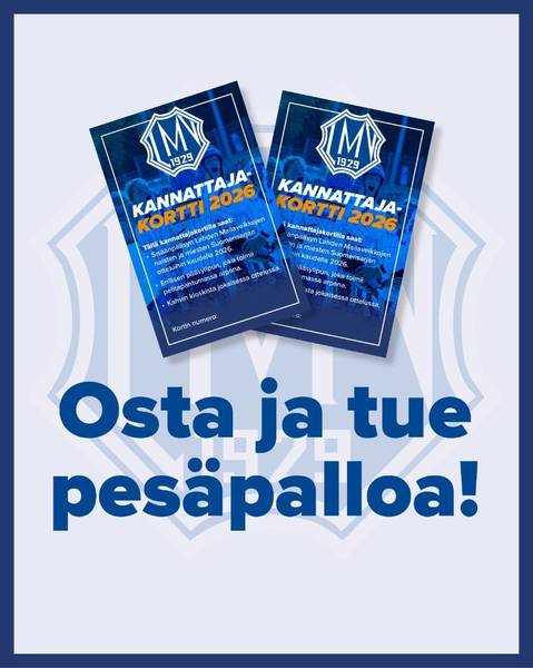 Kannattajakortit ovat täällä! Osta omasi!