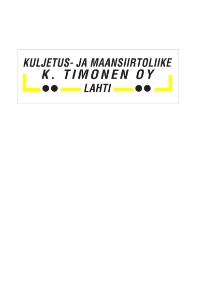 Kuljetus- Ja Maansiirtoliike K.Timonen Oy