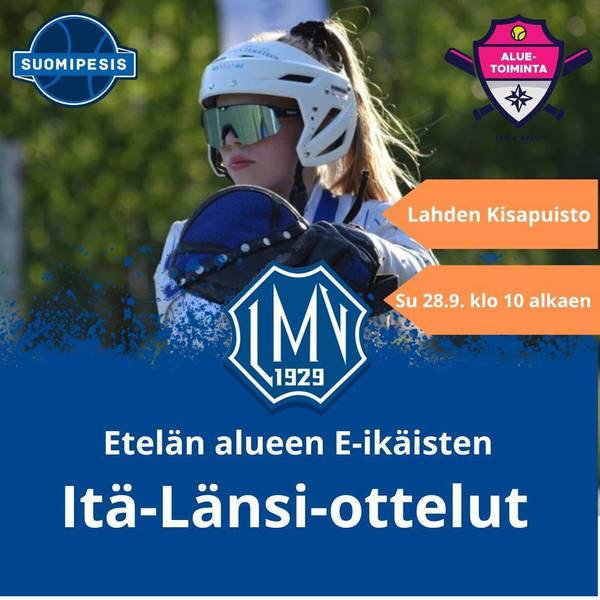 Junioripesäpallon Itä–Länsi-ottelut valtaavat Kisapuiston syyskuun lopussa