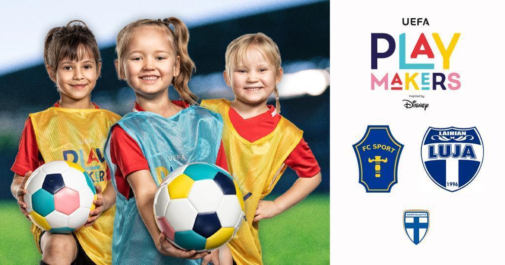FC Sport Juniorit & Laihian Luja yhdessä UEFA Playmakers-ohjelmassa 
