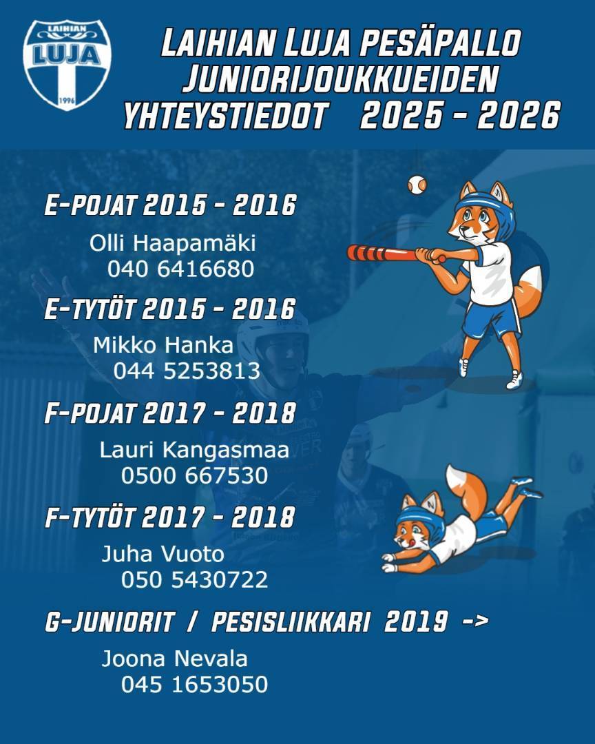 Juniorijoukkueiden treenit käynnissä