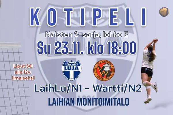 🔥 Luja/N1 vs Wartti – Su 23.11 klo 18:00 🔥