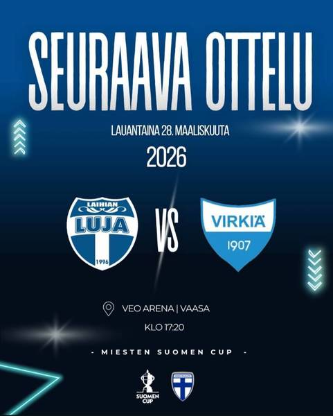 Miesten Suomen Cup jatkuu lauantaina 28.3.